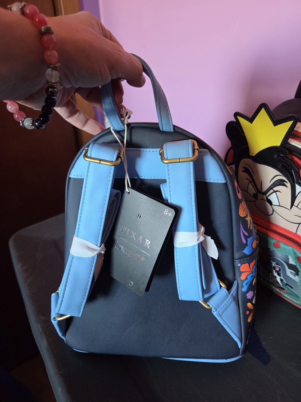 Loungefly Coco Mini Backpack - Black/Blue - Picture 4 of 4